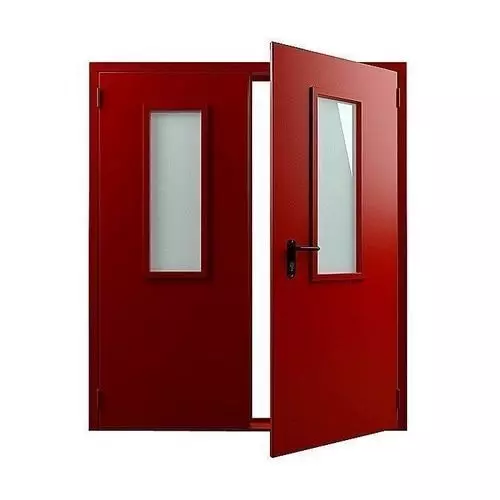 Противопожарные двери двупольные 1500x2100x60 мм ДПМ 02-60 ГОСТ 30247.0-94